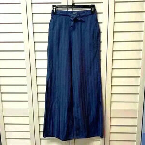 Roxy Sunkissed Wide Leg Beach Pants Size XS Bijou Blue